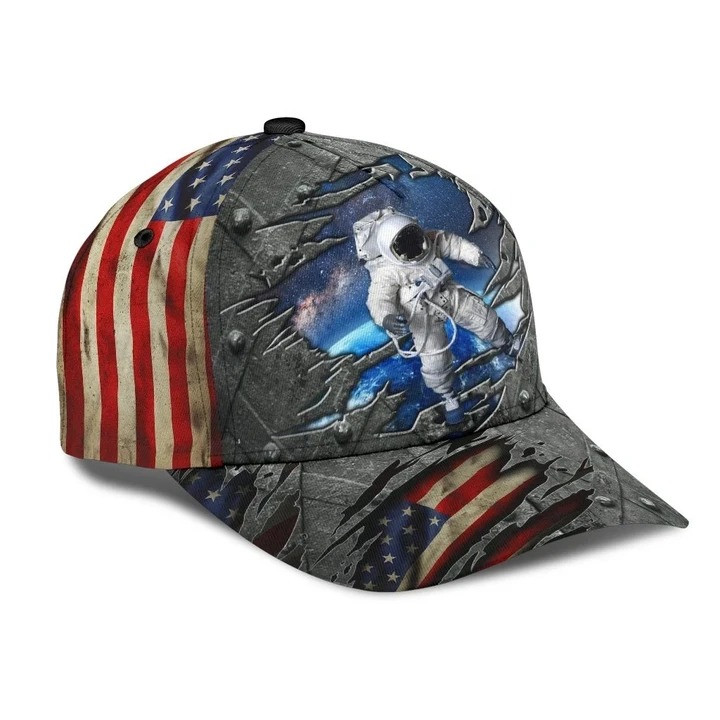 Personalized Astronaut Classic Cap, 3D Over Printed Cap Hat for Astronaut Trucker Hats Custom Hats Gifts For Men & Women