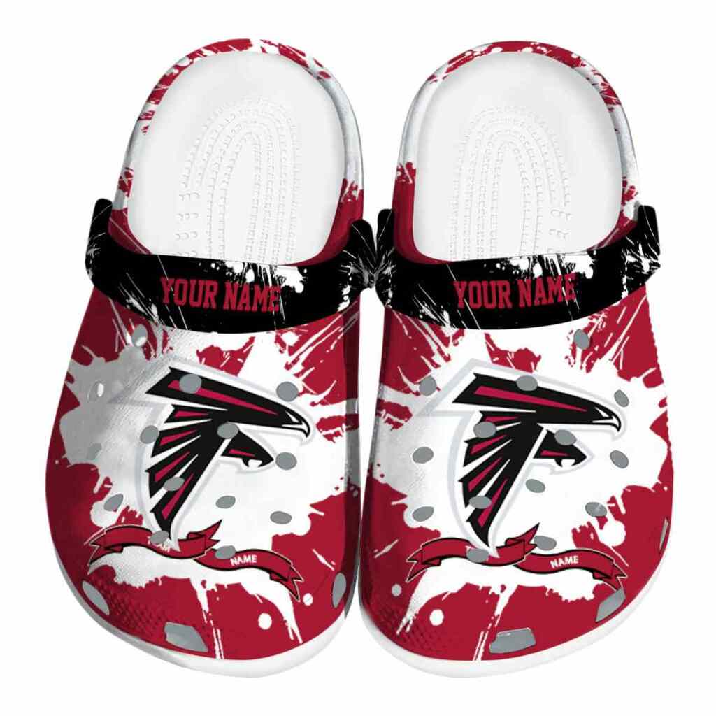Personalized Atlanta Falcons Splatter Pattern ClogTVC1801985