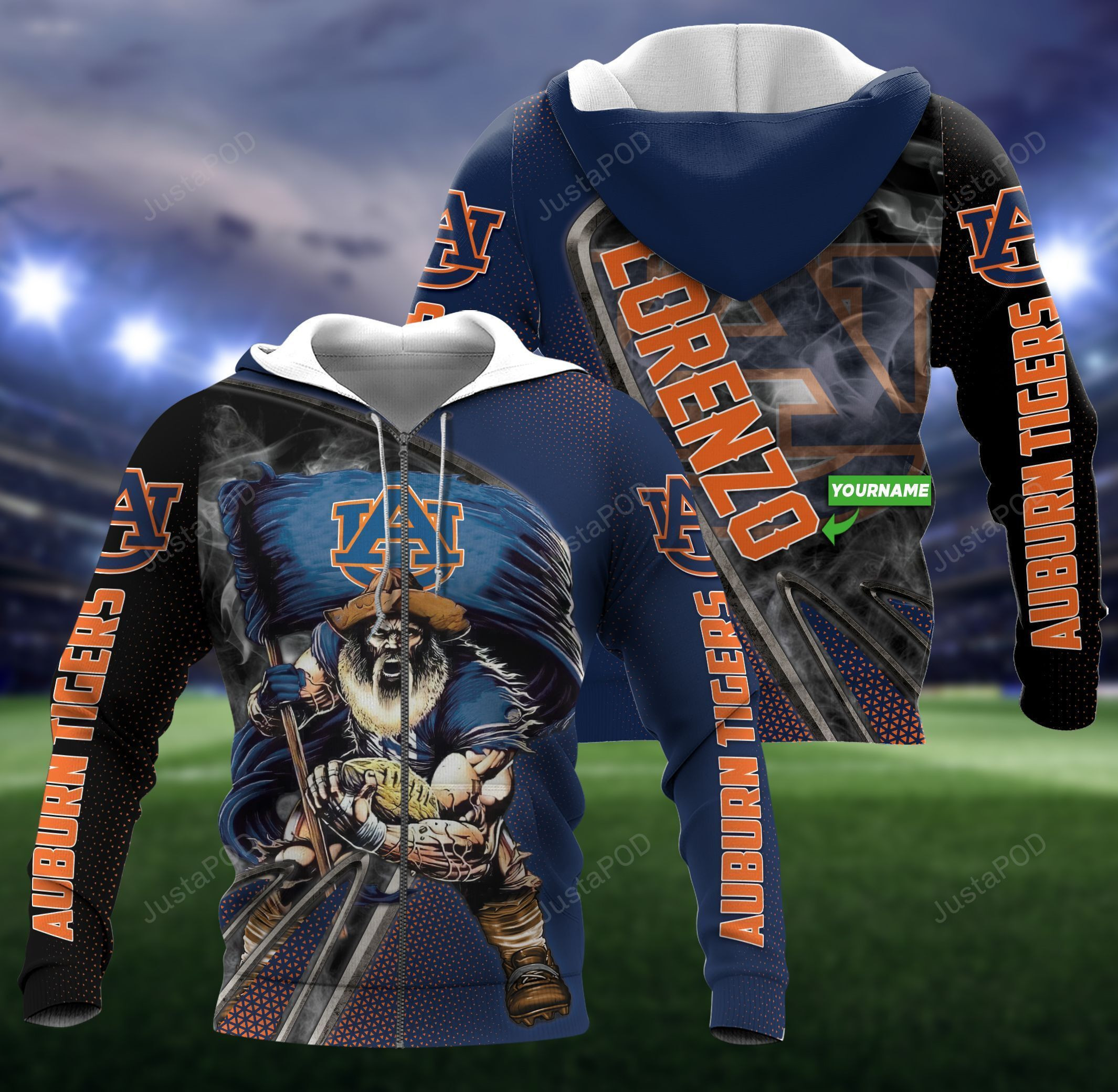 Personalized Auburn Tigers 3D All Over Print Hoodie, Zip Hoodie