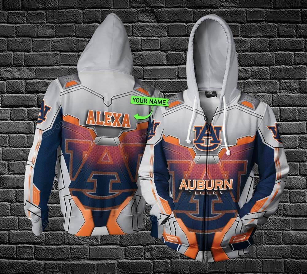 Personalized Auburn Tigers 3D All Over Print Hoodie, Zip Hoodie