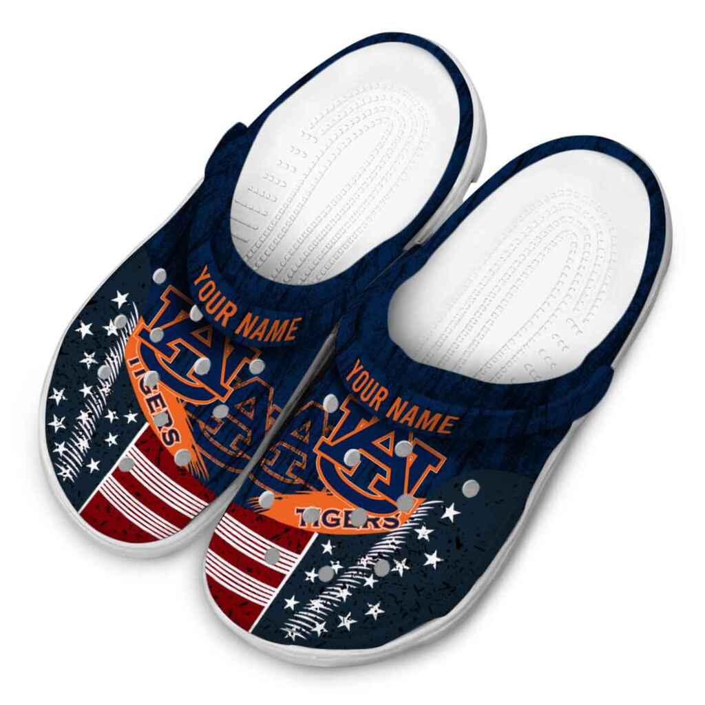 Personalized Auburn Tigers Star-Spangled Side Pattern ClogTVC1801982 - Image 4