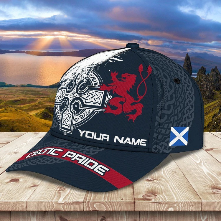 Personalized August Celtic Warrior Classic Cap for Men, Celtic Pride Hats for Husband Trucker Hats Custom Hats Gifts For Men & Women