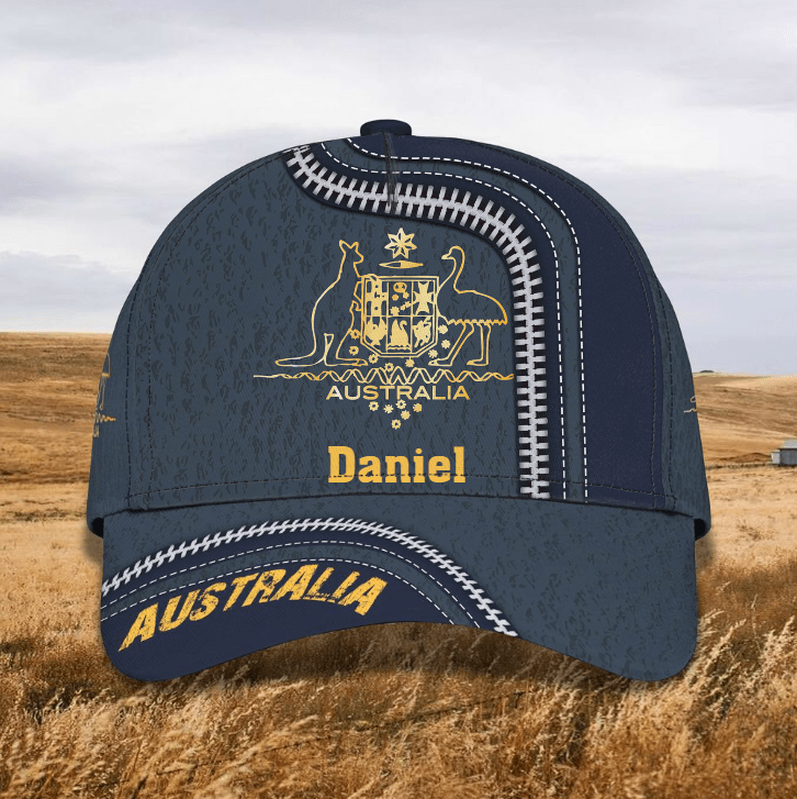 Personalized Australia 3D Classic Cap, Custom Name Hat, Gift for Australian Lovers, Friends Trucker Hats Custom Hats Gifts For Men & Women