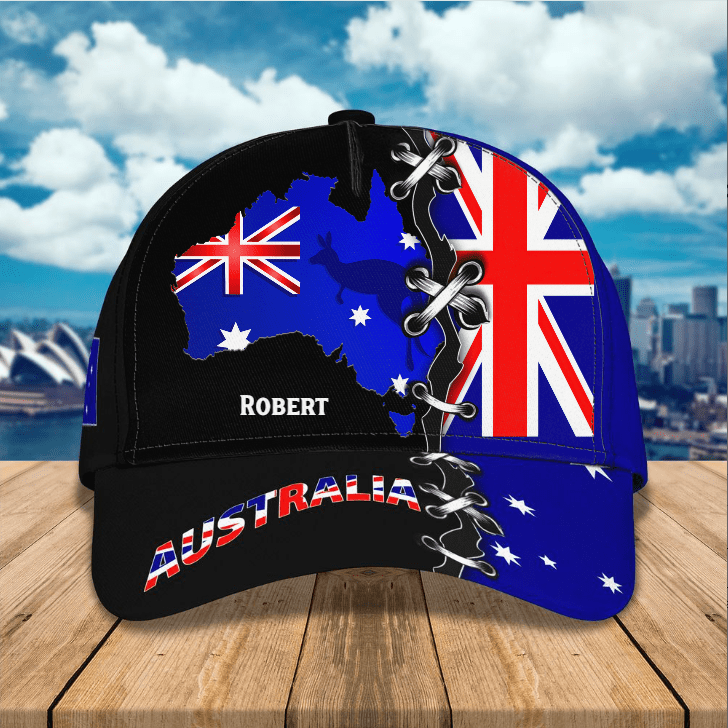 Personalized Australia 3D Classic Cap, Custom Name Hat, Gift for Australian Lovers, Friends Trucker Hats Custom Hats Gifts For Men & Women