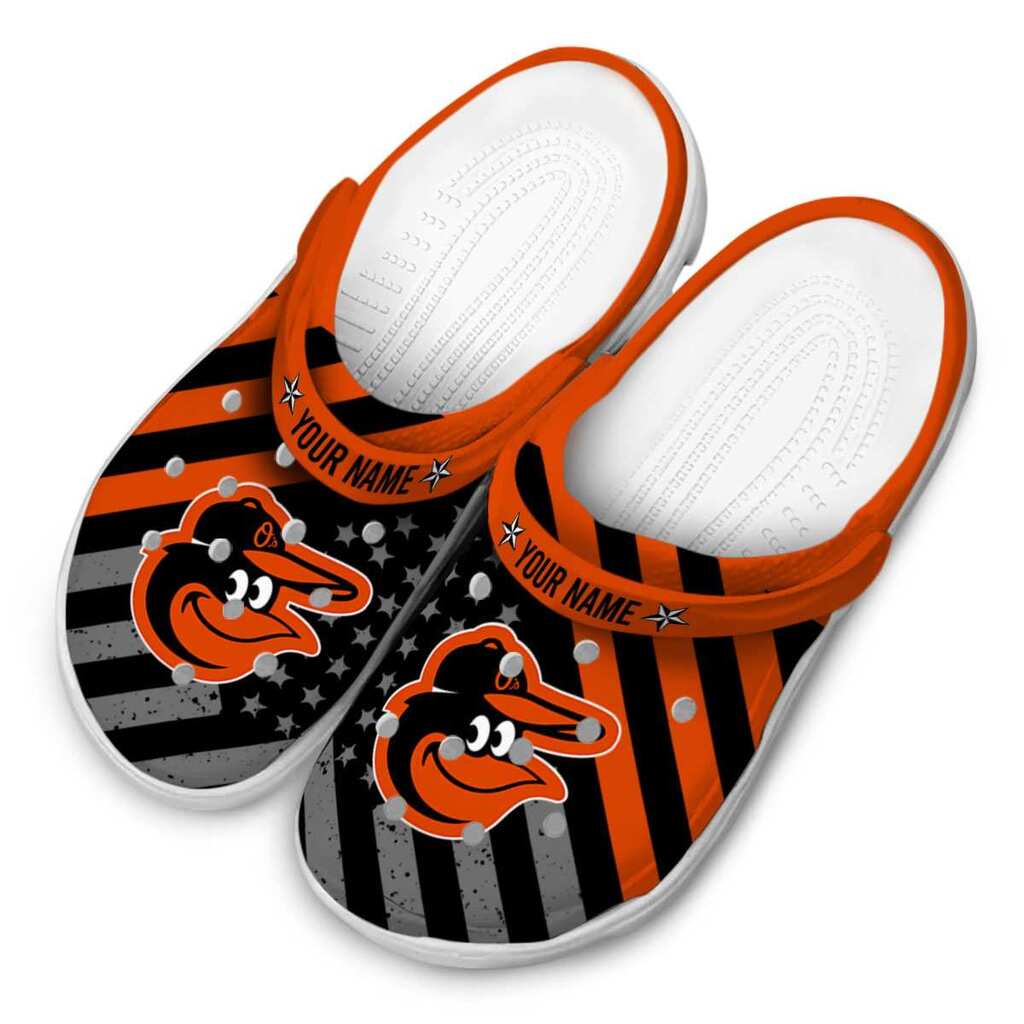 Personalized Baltimore Orioles Star-Spangled Graphic ClogTVC1801179 - Image 4