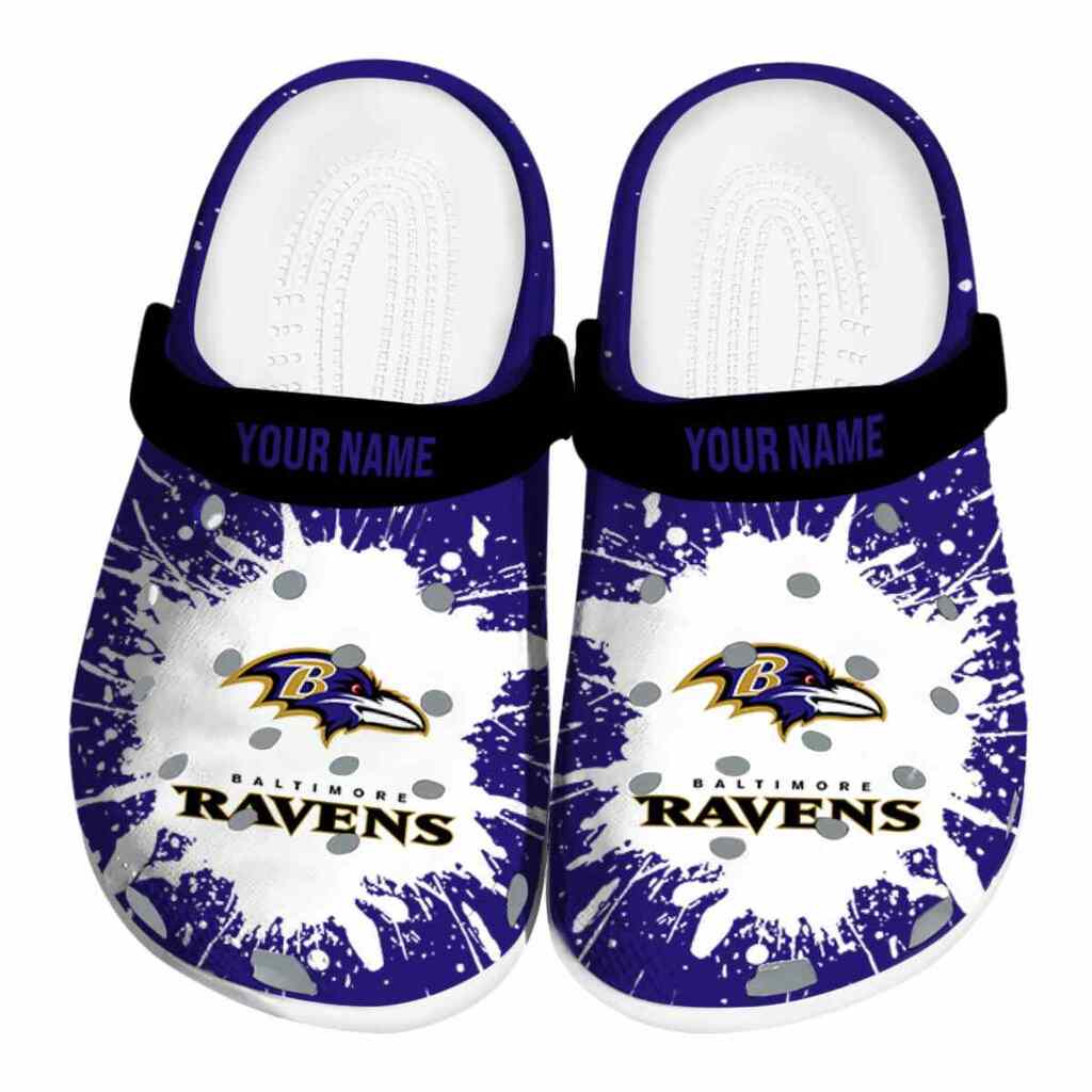 Personalized Baltimore Ravens Splash Art ClogTVC1801983