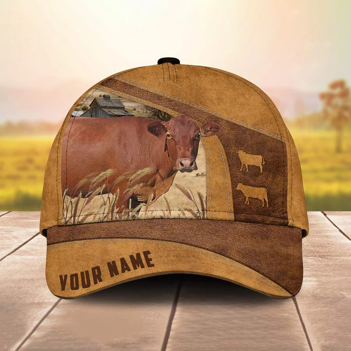 Personalized Barzona Cattle Hats for Farmers, Custom Name Barzona Cattle Vintage Cap for Husband, Dad Trucker Hats Custom Hats Gifts For Men & Women