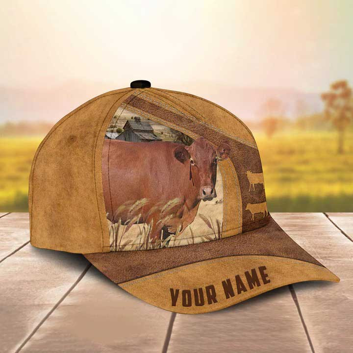 Personalized Barzona Cattle Hats for Farmers, Custom Name Barzona Cattle Vintage Cap for Husband, Dad Trucker Hats Custom Hats Gifts For Men & Women