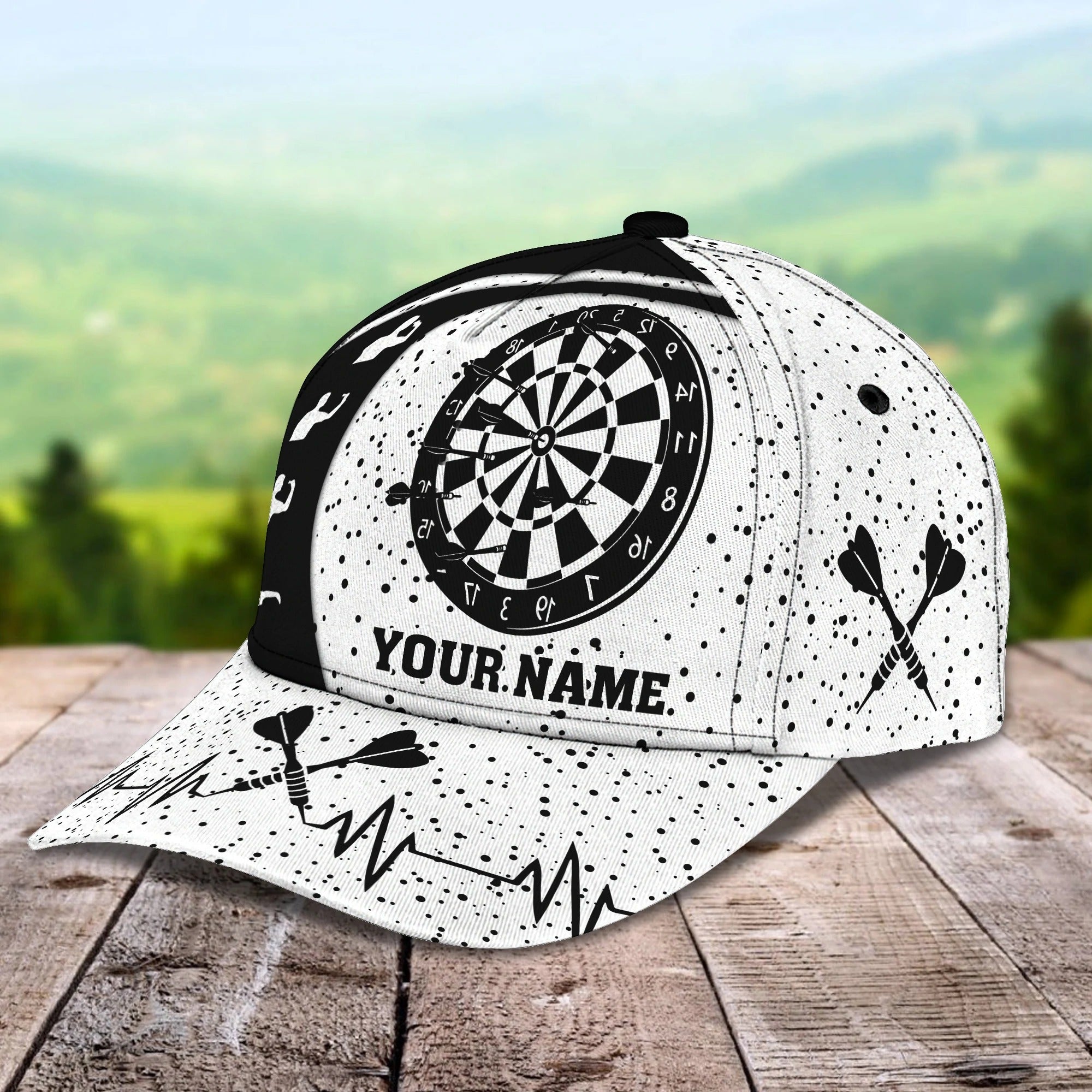 Personalized Baseball 3D Dart Cap, Lets Play Dart Cap Hat, Darter Cap Hat Summer Travel, Gift To Dart Lovers Trucker Hats Custom Hats Gifts For Men & Women