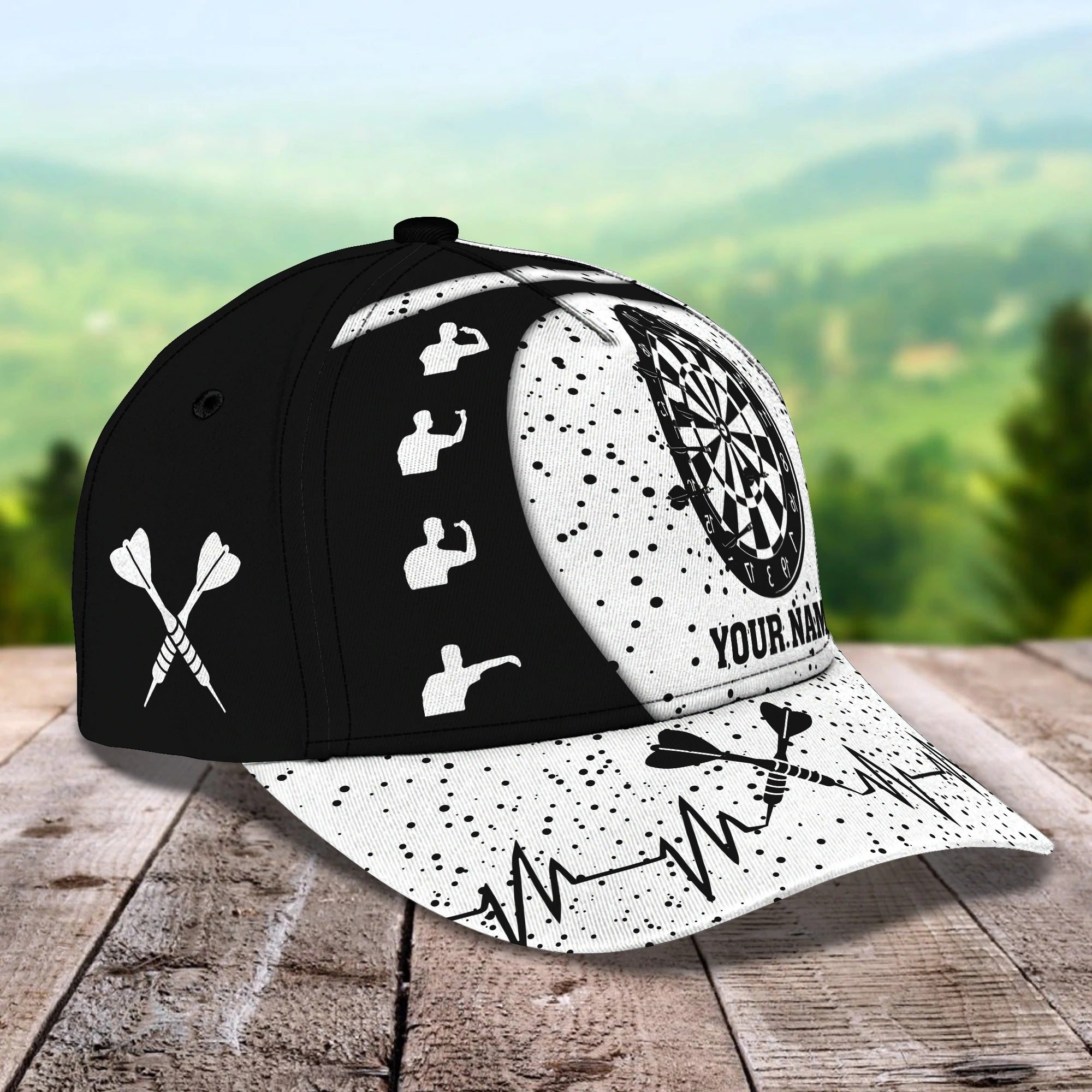 Personalized Baseball 3D Dart Cap, Lets Play Dart Cap Hat, Darter Cap Hat Summer Travel, Gift To Dart Lovers Trucker Hats Custom Hats Gifts For Men & Women