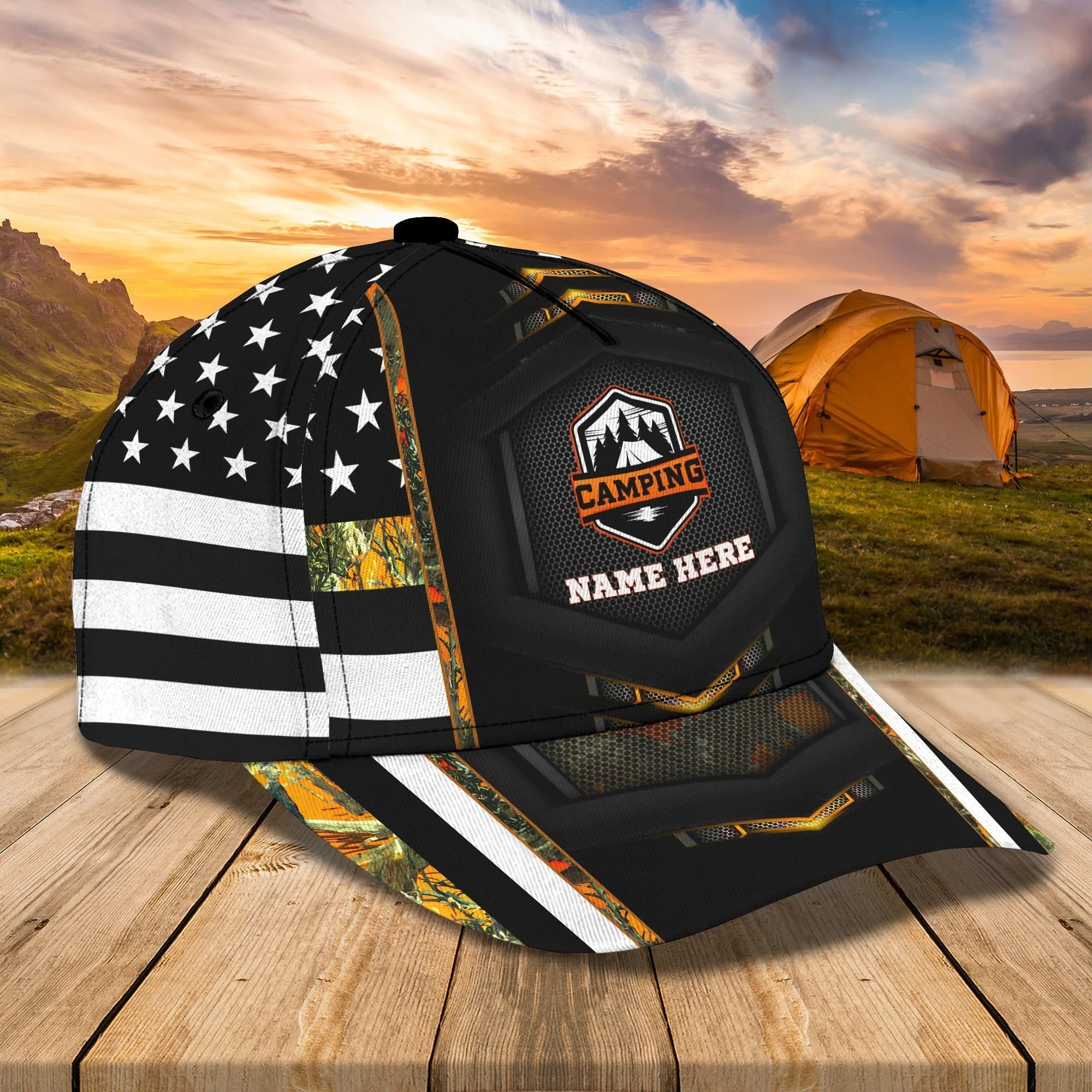 Personalized Baseball Cap Hat For Camping, Camping Cap Hat, Classic Cap For Camp Trucker Hats Custom Hats Gifts For Men & Women