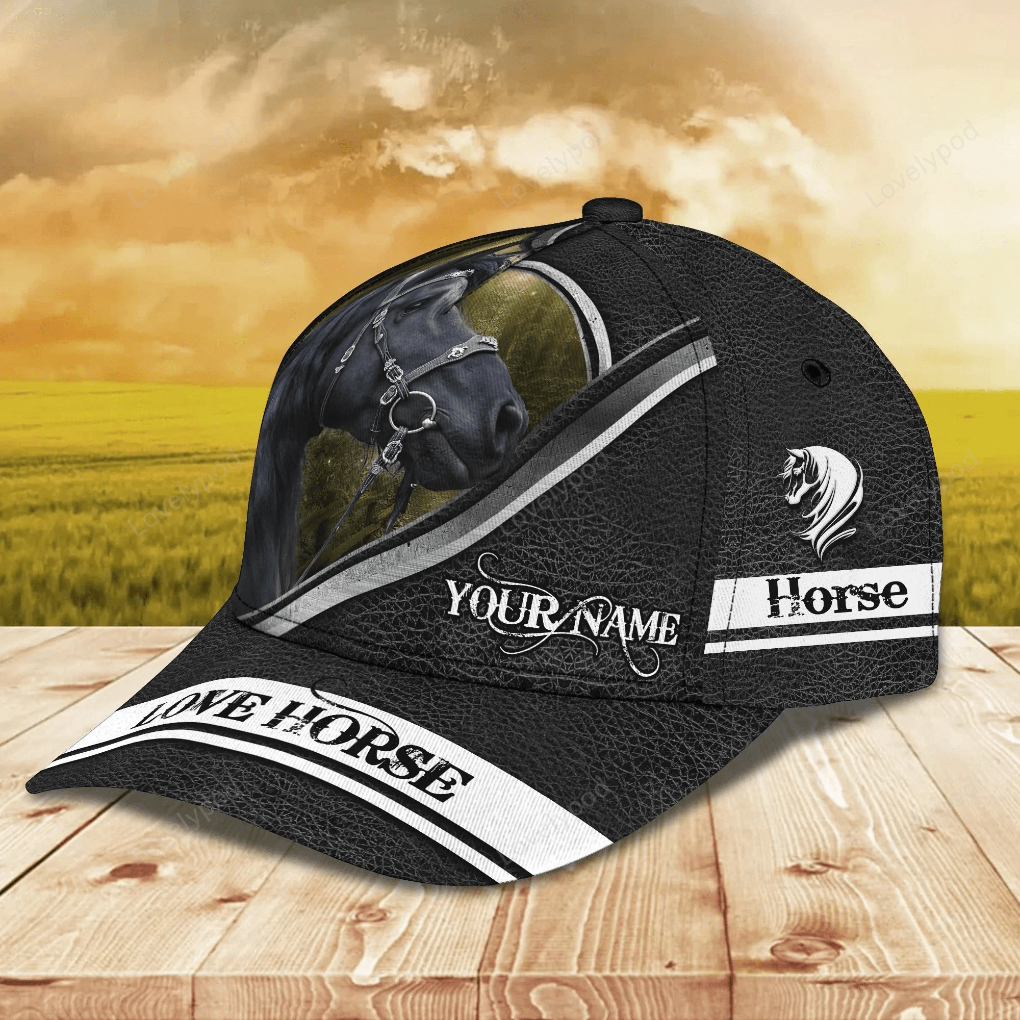 Personalized Baseball Cap Horse, Horse Hat, Nice Unisex Cap For Horse Lovers Trucker Hats Custom Hats Gifts For Men & Women