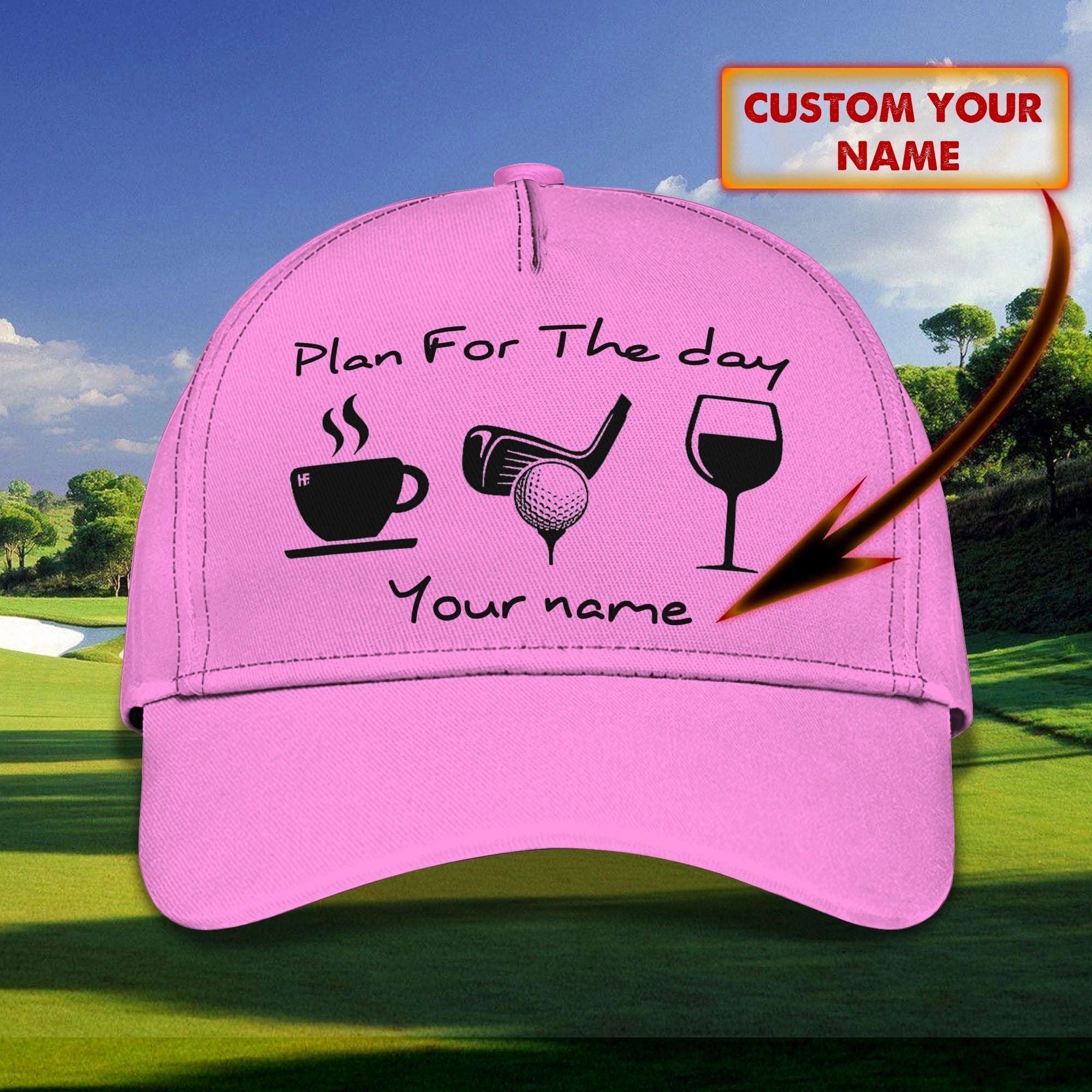 Personalized Baseball Golf Cap For Women, Golfer Cap For Woman, Birthday Golfer Gifts, Woman Golf Cap Trucker Hats Custom Hats Gifts For Men & Women