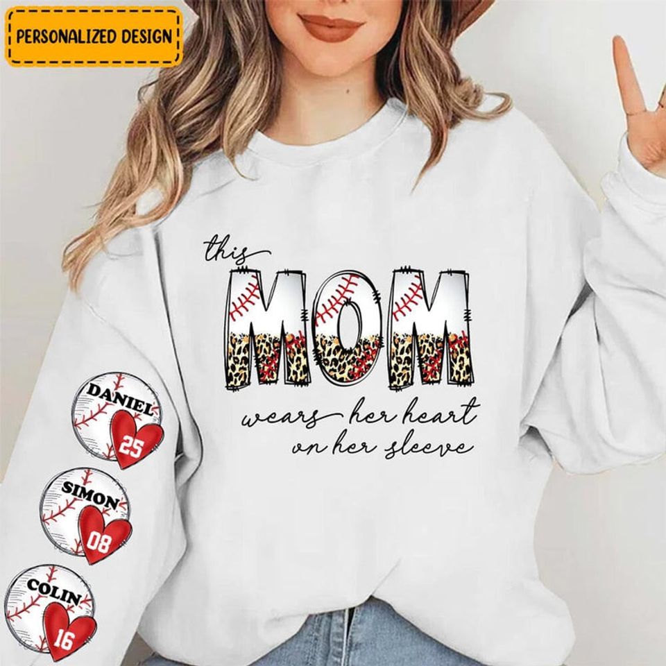Personalized Baseball Mom 3D Sweater