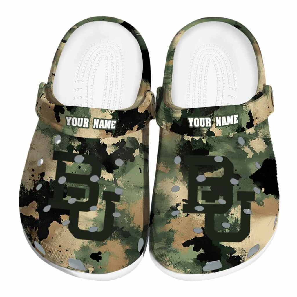Personalized Baylor Bears Camouflage Craze ClogTVC1801760
