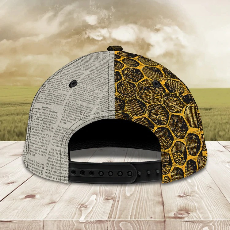 Personalized Bee Cap 3D All Over Prints for Bee Farmer, Gift for Bee Lovers Hat Trucker Hats Custom Hats Gifts For Men & Women