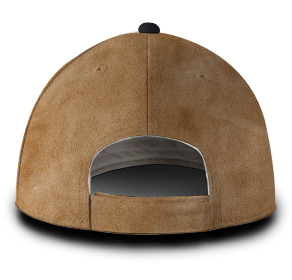Personalized Bee Heart Leather Hat Classic Cap Trucker Hats Custom Hats Gifts For Men & Women