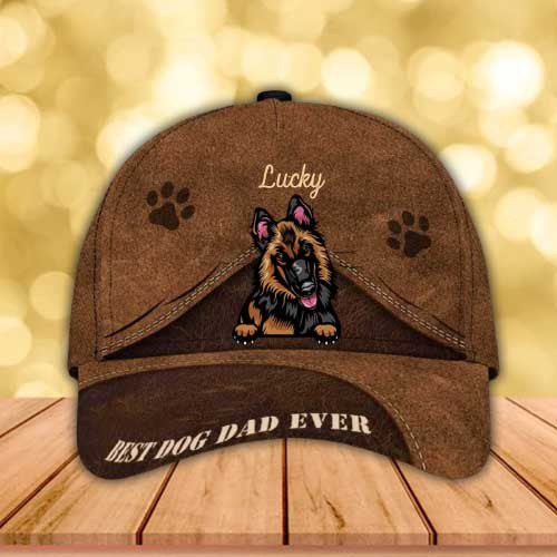 Personalized Belgian Shepherd Hat, Custom Photo Belgian Shepherd Cap 3D for Dad Trucker Hats Custom Hats Gifts For Men & Women