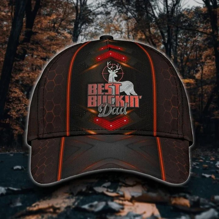 Personalized Best Buckin' Daddy Ever Classic Cap for Father, Custom Name Buckin' Hat for Him Trucker Hats Custom Hats Gifts For Men & Women