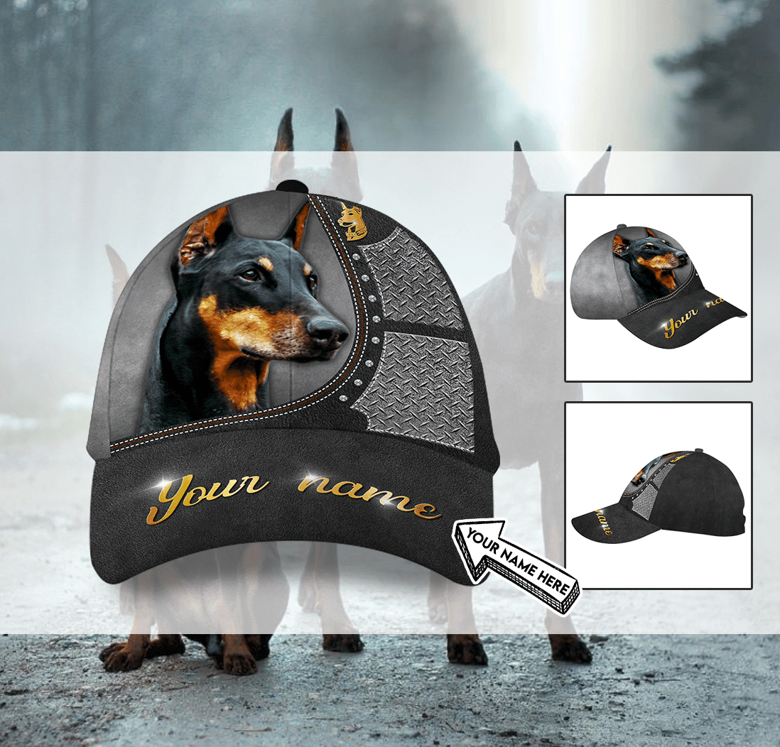 Personalized Best Doberman Dog Hat Classic Cap Trucker Hats Custom Hats Gifts For Men & Women