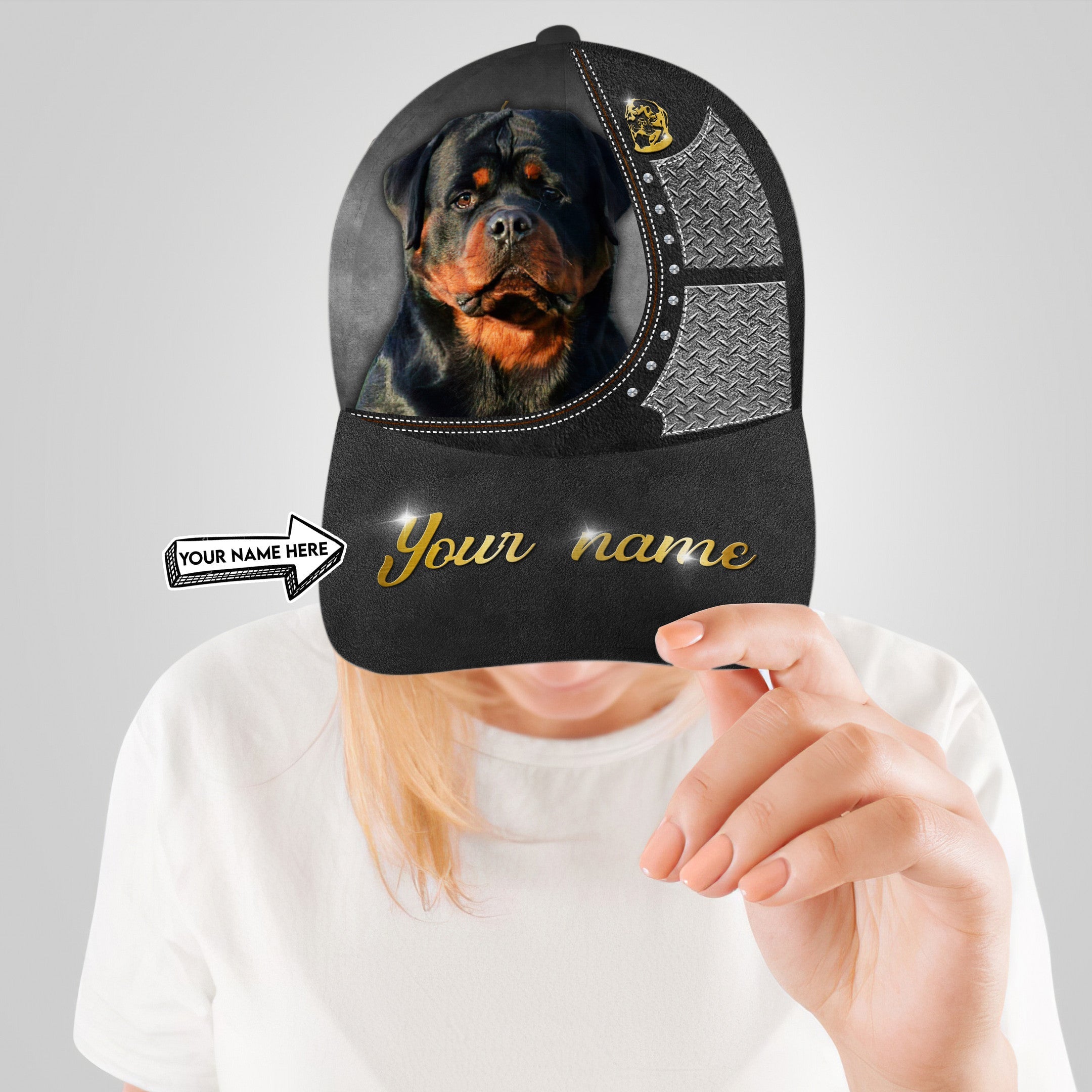 Personalized Best Rottweiler Dog Hat Classic Cap Trucker Hats Custom Hats Gifts For Men & Women