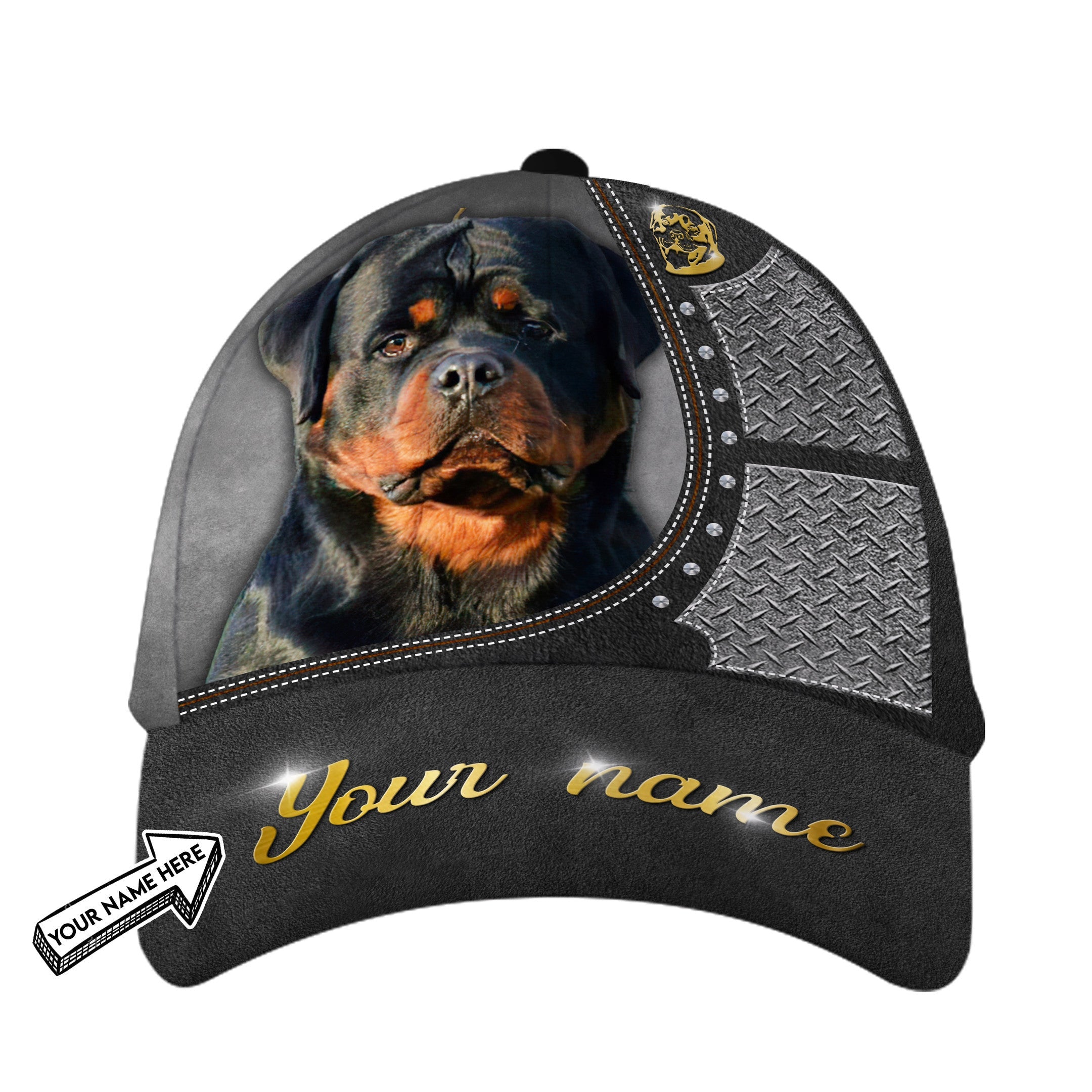 Personalized Best Rottweiler Dog Hat Classic Cap Trucker Hats Custom Hats Gifts For Men & Women