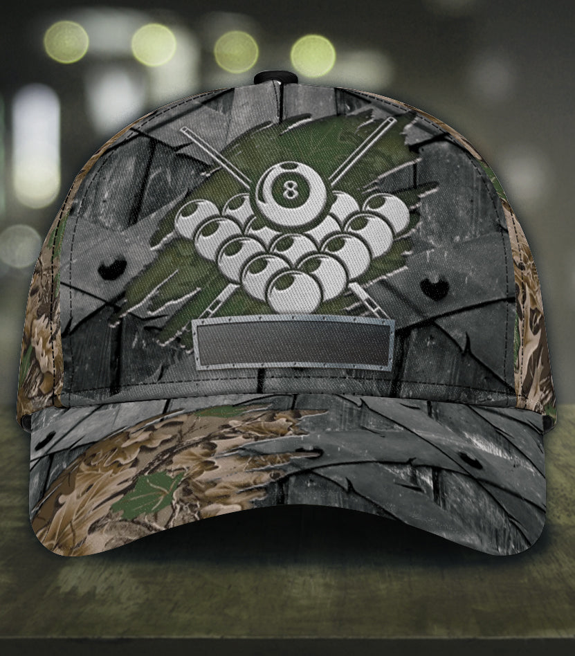 Personalized Billiard Classic Cap, Gift for Billiard Snooker Lovers, Billiard Snooker Players Trucker Hats Custom Hats Gifts For Men & Women