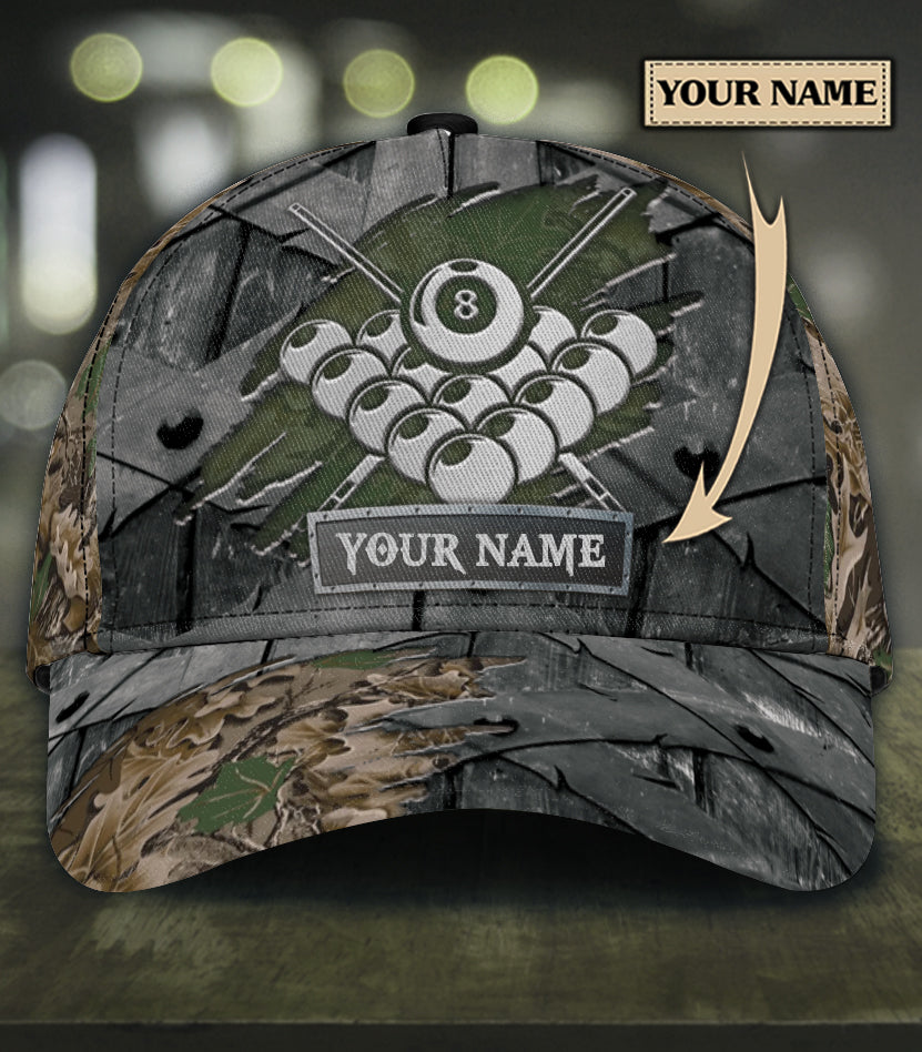 Personalized Billiard Classic Cap, Gift for Billiard Snooker Lovers, Billiard Snooker Players Trucker Hats Custom Hats Gifts For Men & Women