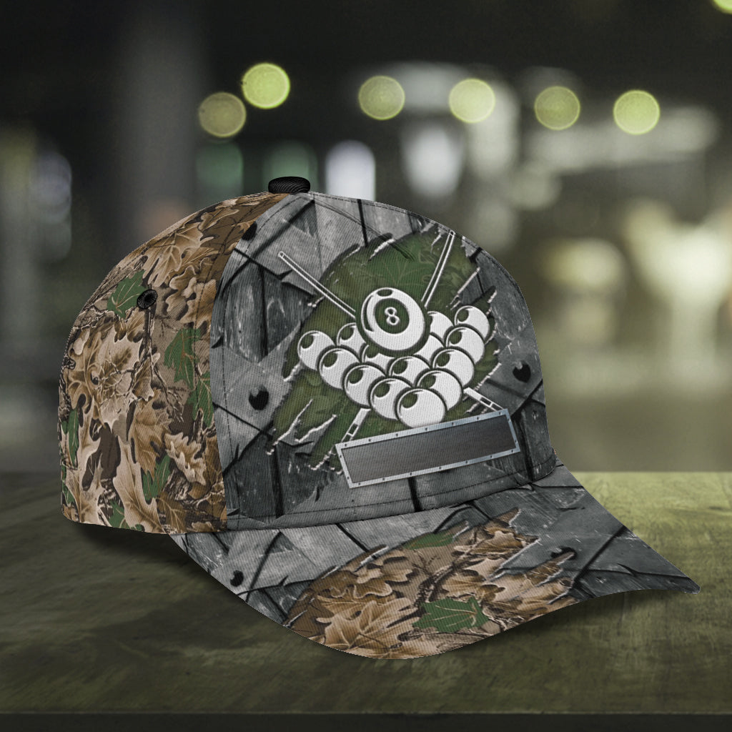 Personalized Billiard Classic Cap, Gift for Billiard Snooker Lovers, Billiard Snooker Players Trucker Hats Custom Hats Gifts For Men & Women