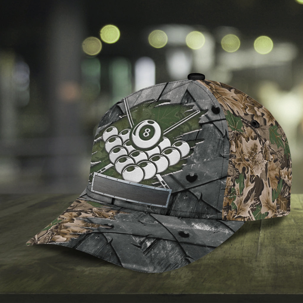 Personalized Billiard Classic Cap, Gift for Billiard Snooker Lovers, Billiard Snooker Players Trucker Hats Custom Hats Gifts For Men & Women