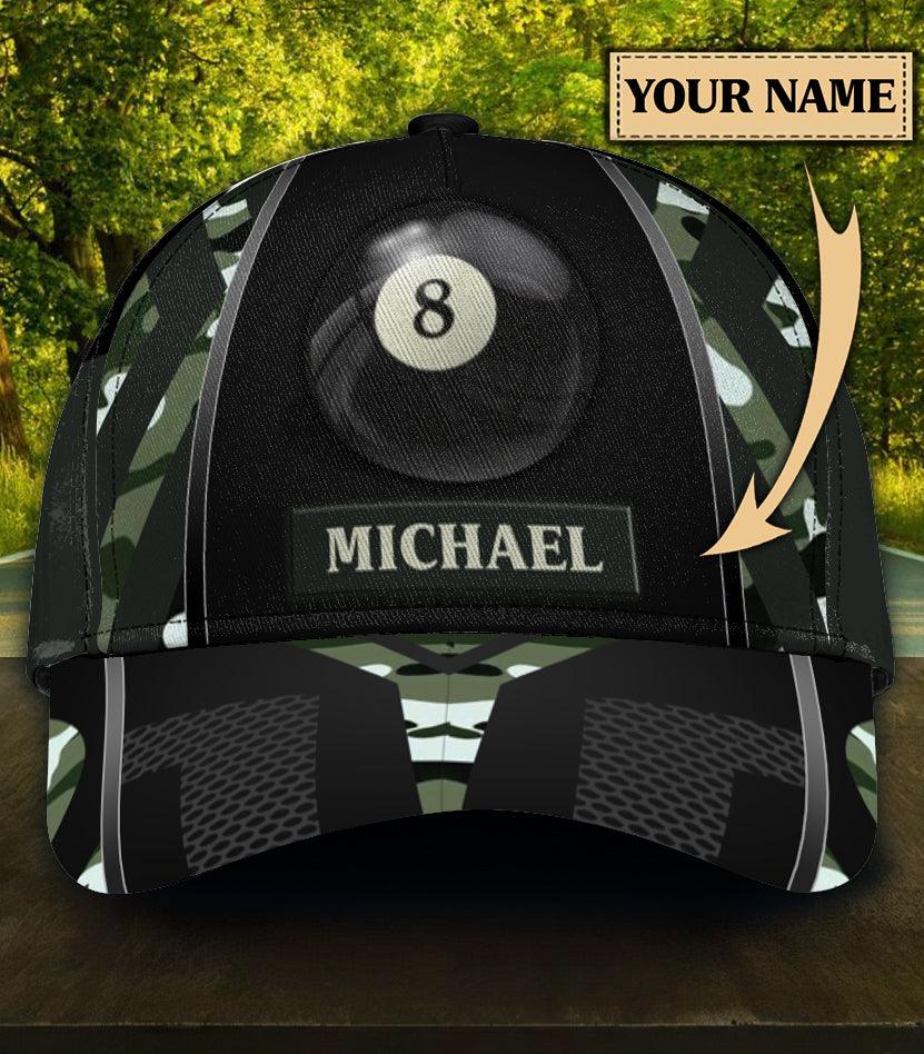 Personalized Billiard Classic Cap, Personalized Gift for Billiard Snooker Lovers, Billiard Snooker Players Trucker Hats Custom Hats Gifts For Men & Women