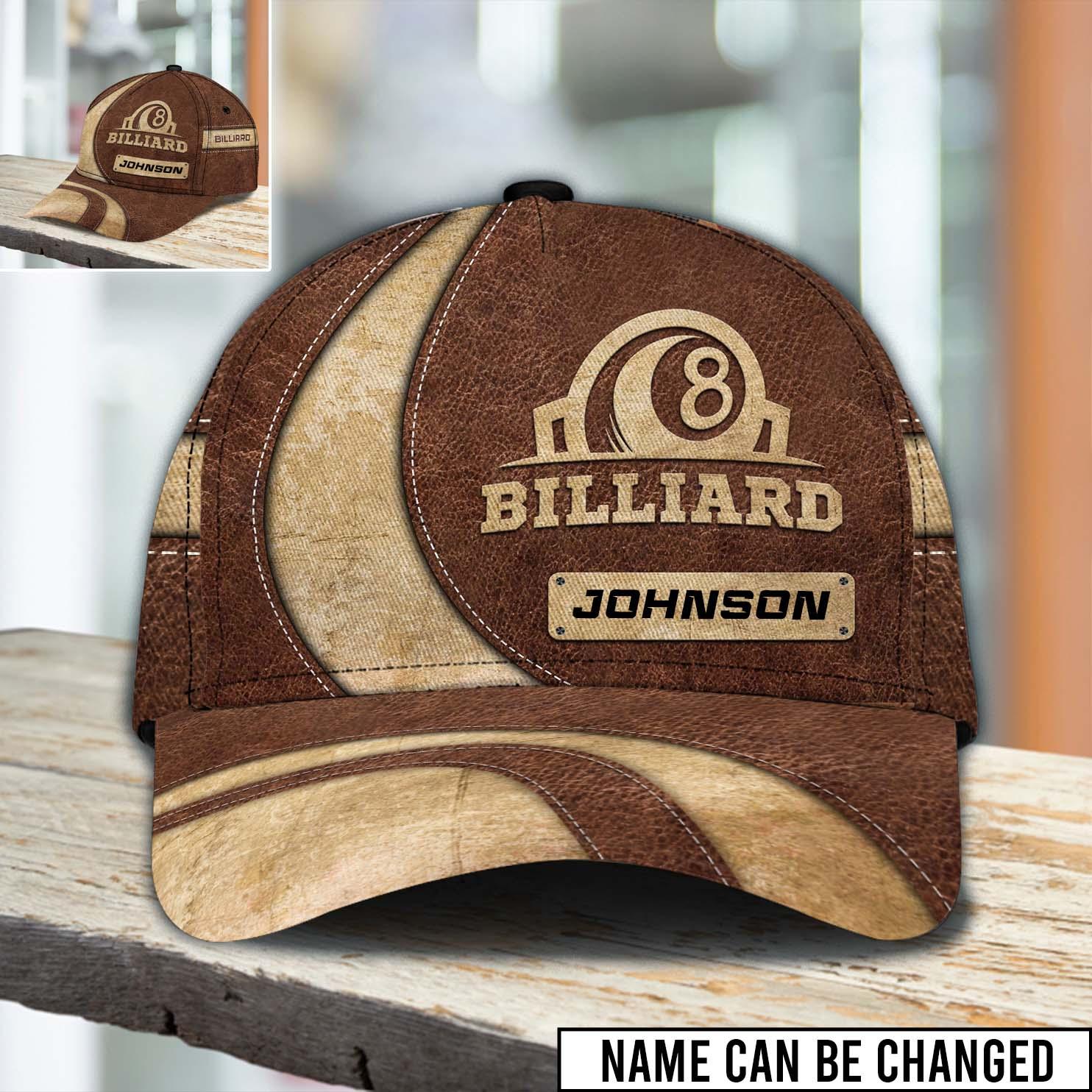 Personalized Billiard Classic Cap, Personalized Gift for Billiard Snooker Lovers, Billiard Snooker Players Trucker Hats Custom Hats Gifts For Men & Women