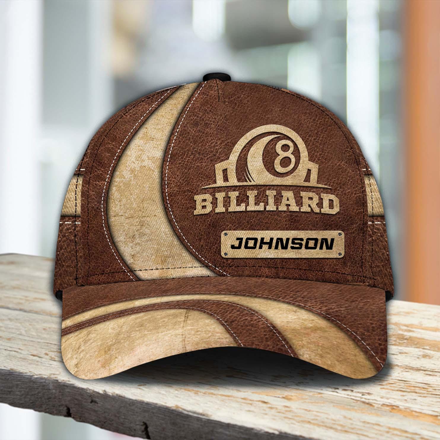 Personalized Billiard Classic Cap, Personalized Gift for Billiard Snooker Lovers, Billiard Snooker Players Trucker Hats Custom Hats Gifts For Men & Women