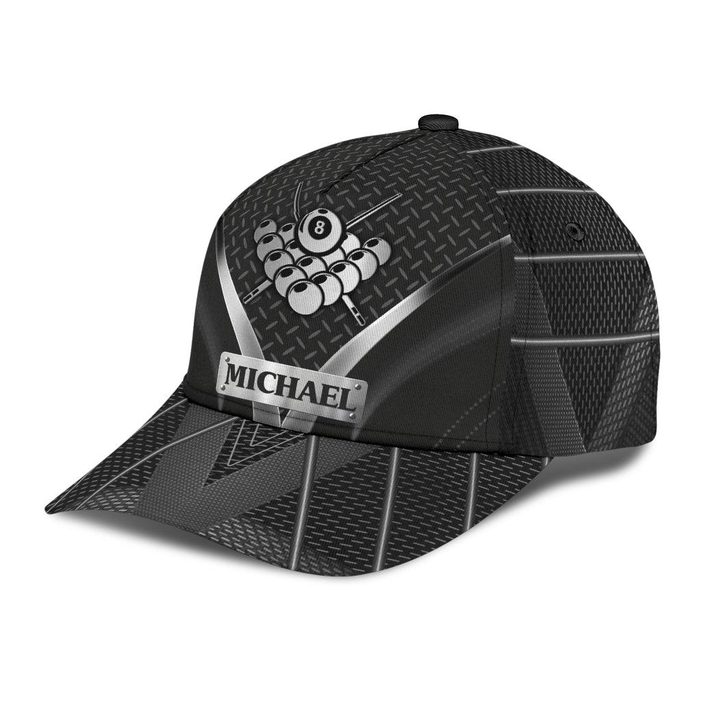 Personalized Billiard Classic Cap, Personalized Gift for Billiard Snooker Lovers, Billiard Snooker Players Trucker Hats Custom Hats Gifts For Men & Women