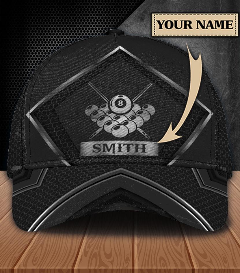 Personalized Billiard Classic Cap, Personalized Gift for Billiard Snooker Lovers, Billiard Snooker Players Trucker Hats Custom Hats Gifts For Men & Women