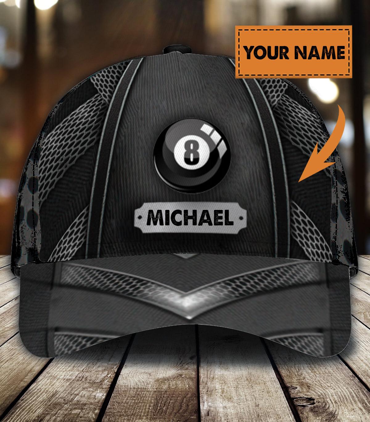 Personalized Billiard Classic Cap, Personalized Gift for Billiard Snooker Lovers, Billiard Snooker Players Trucker Hats Custom Hats Gifts For Men & Women