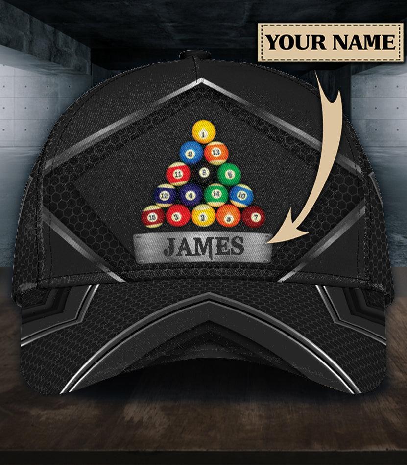 Personalized Billiard Classic Cap, Personalized Gift for Billiard Snooker Lovers, Billiard Snooker Players Trucker Hats Custom Hats Gifts For Men & Women