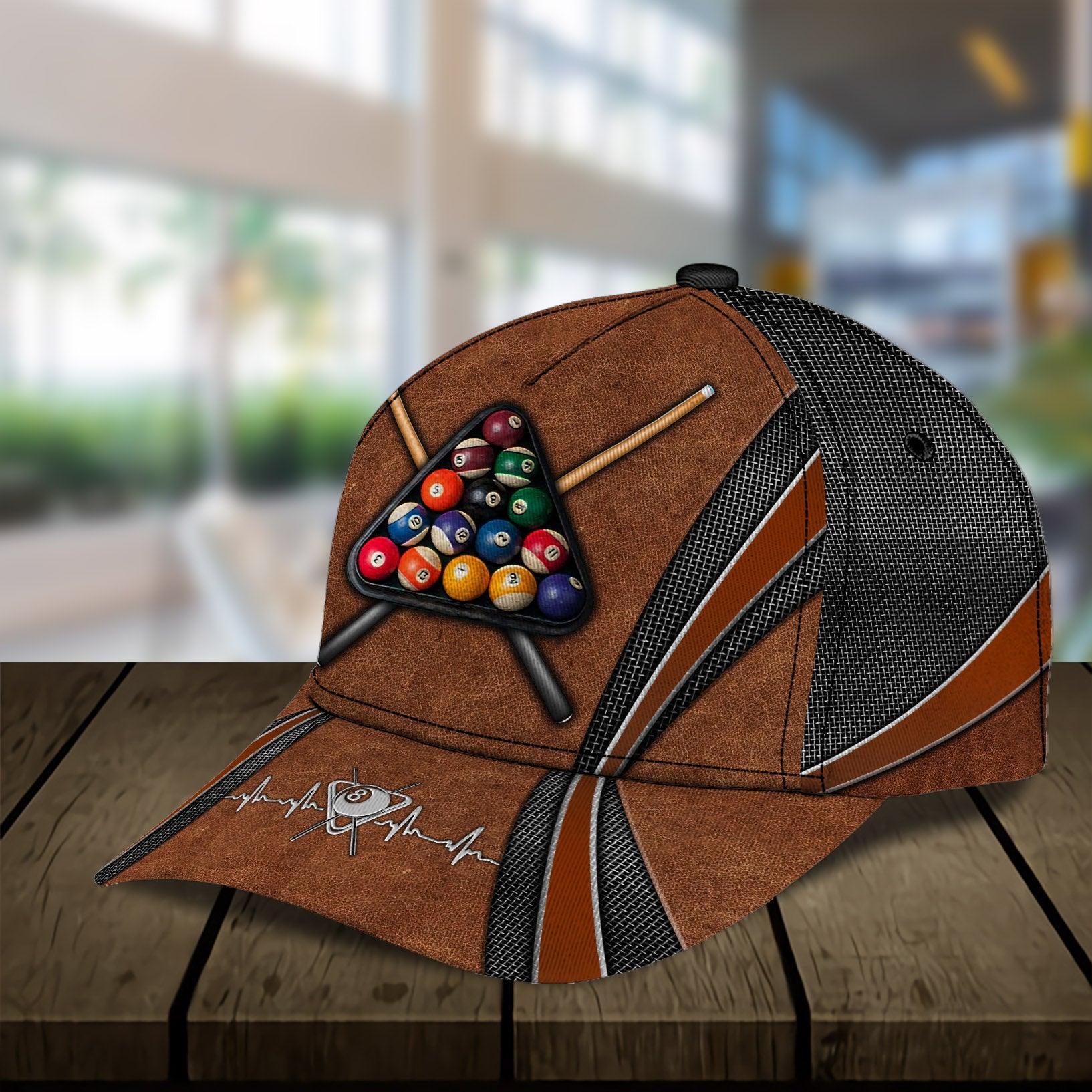 Personalized Billiard Classic Cap, Personalized Gift for Billiard Snooker Lovers, Billiard Snooker Players Trucker Hats Custom Hats Gifts For Men & Women