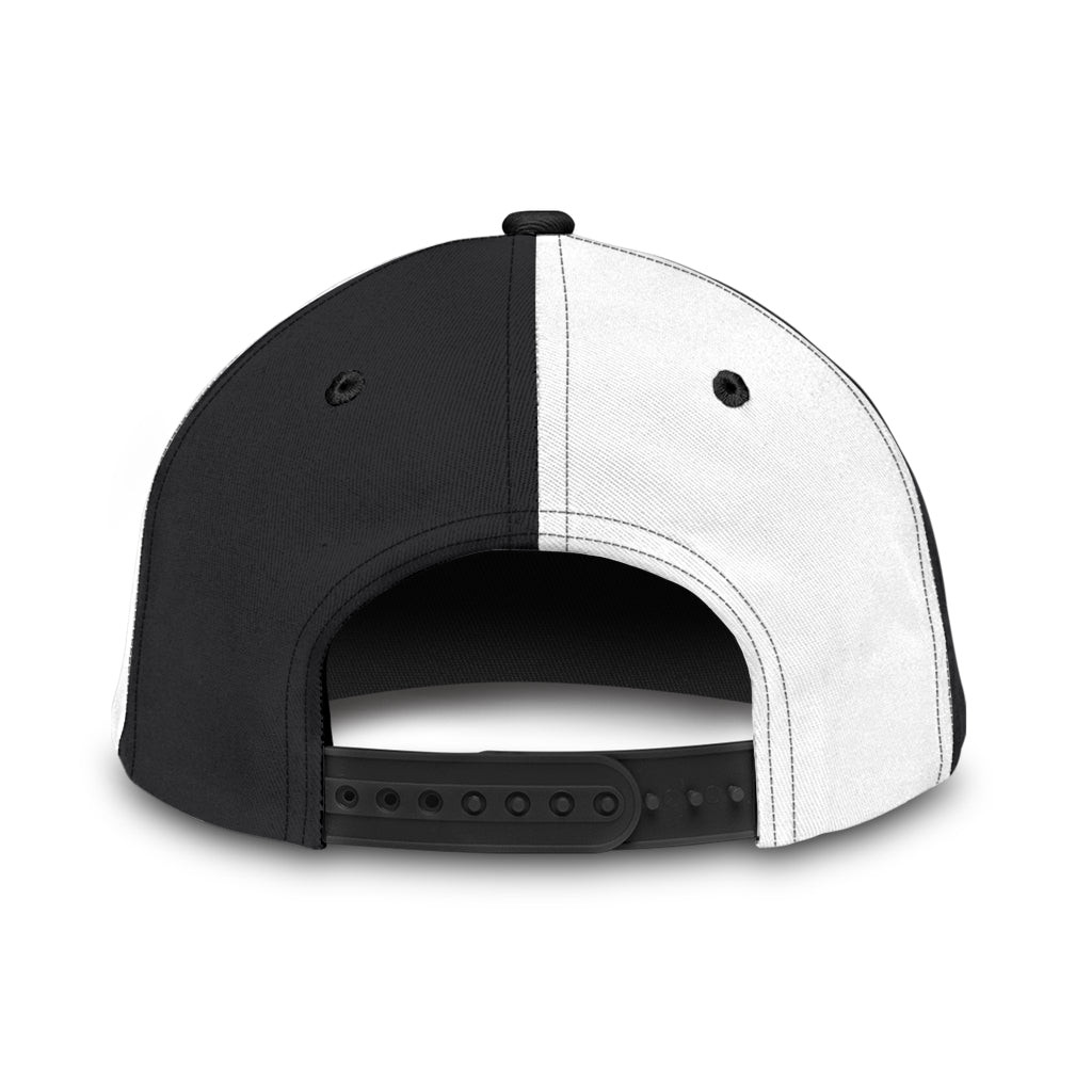 Personalized Black and White Harmonica Music Instrument Classic Cap for Men, Women, Harmonica Players Trucker Hats Custom Hats Gifts For Men & Women