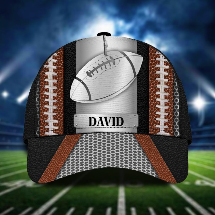 Personalized Black and White Rugby Classic Cap for Men, Rugby Team Gift, Rugby Headwear Uniform for Friends Trucker Hats Custom Hats Gifts For Men & Women