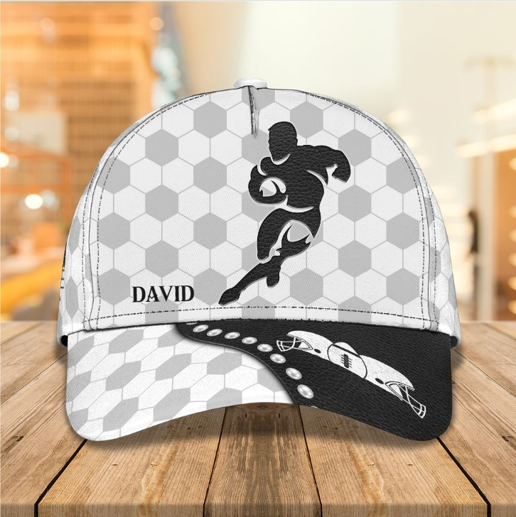 Personalized Black and White Rugby Classic Cap for Men, Rugby Team Gift, Rugby Headwear Uniform for Friends Trucker Hats Custom Hats Gifts For Men & Women