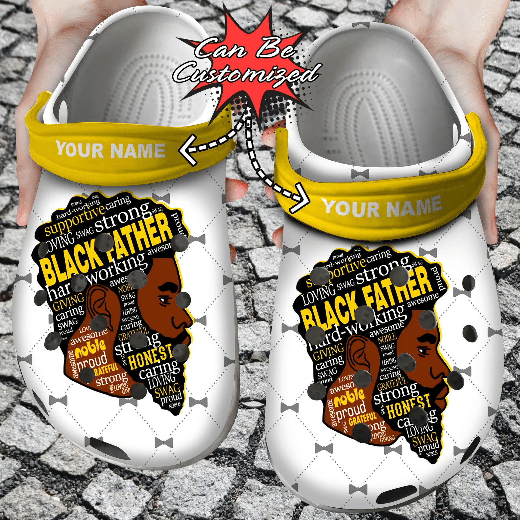 Personalized Black Father Hard Fathers Custom