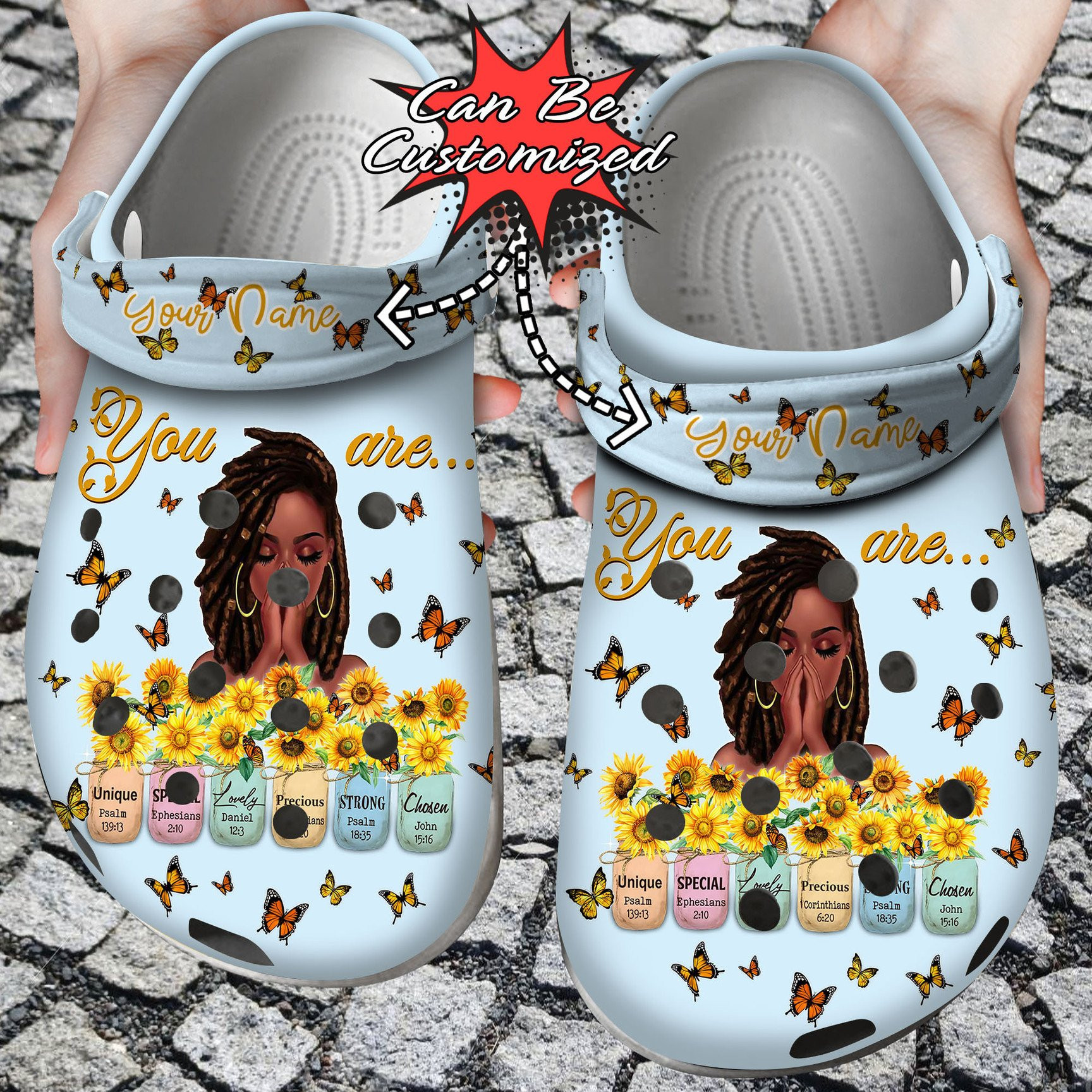 Personalized Black Girl God Says You Are clog Shoes Custom