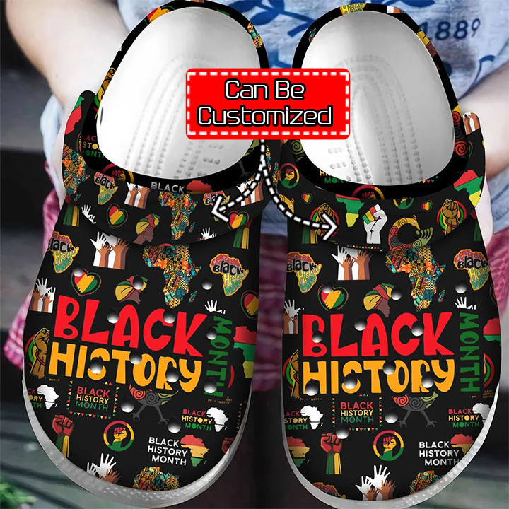 Personalized Black History Month African American Classic Clogs Shoes For Men And Women