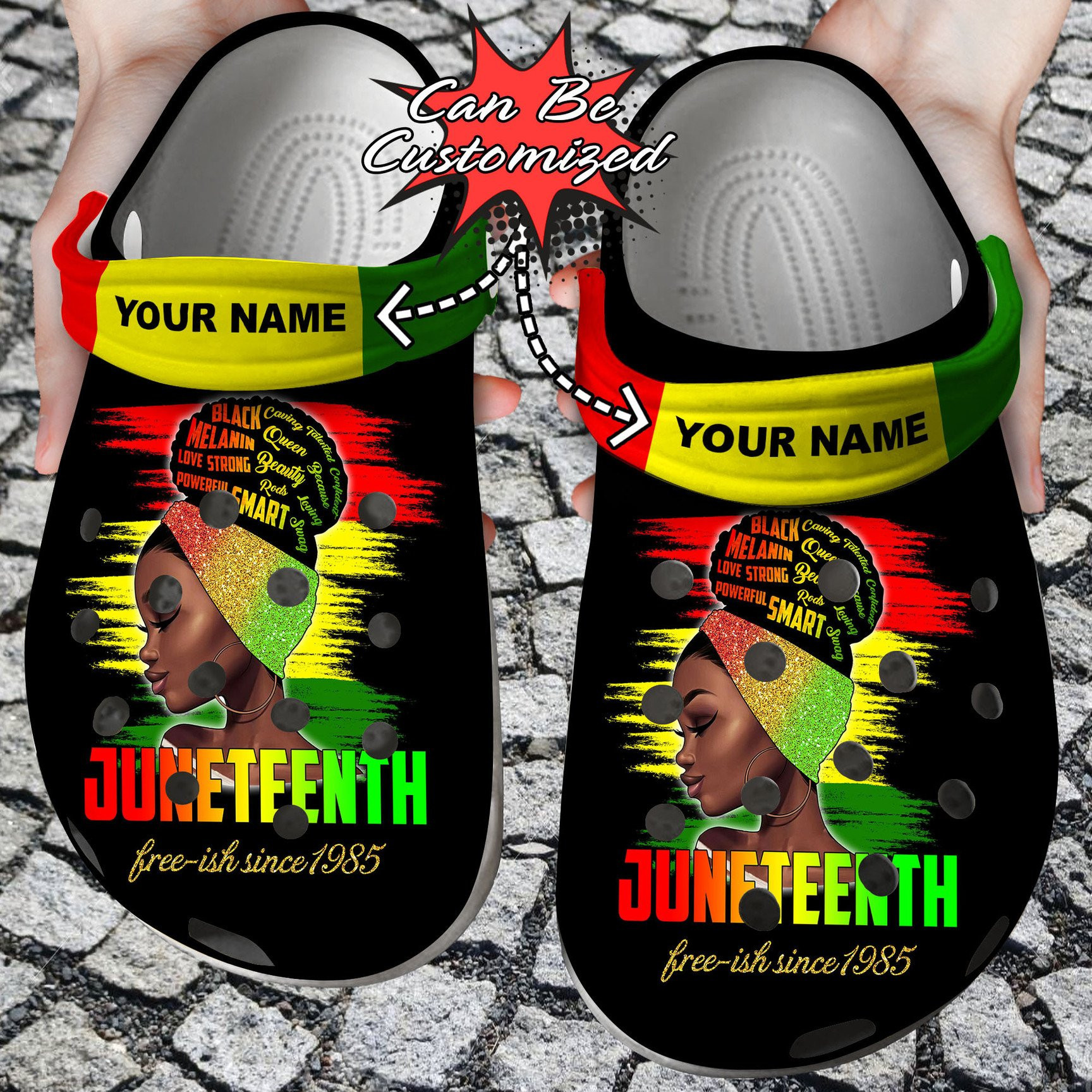 Personalized Black Queen Girl Juneteenth Freedom Day Free Custom