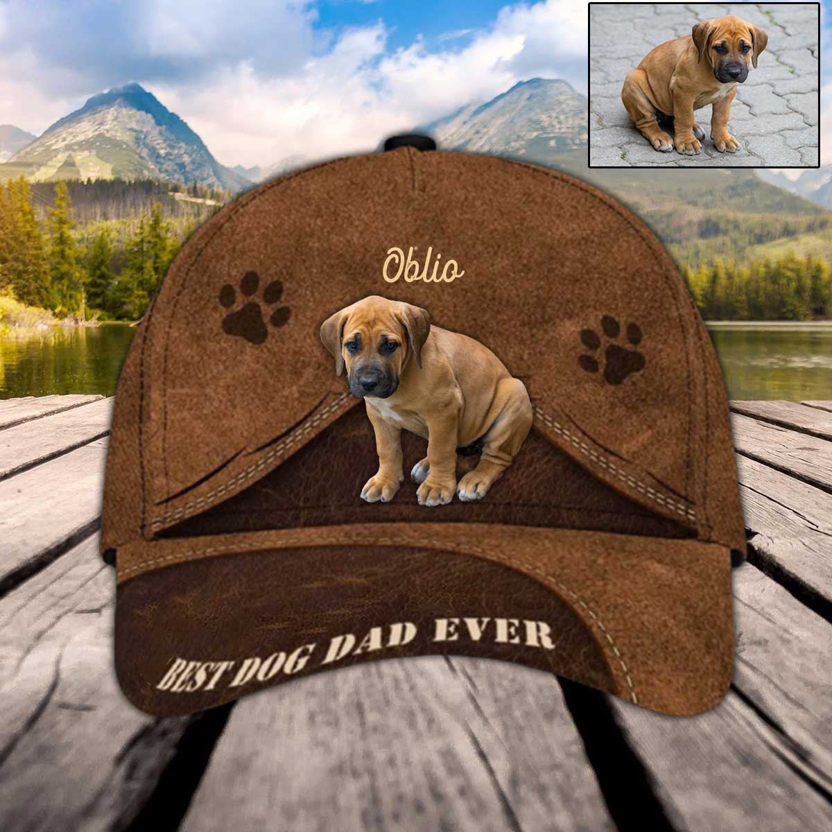 Personalized Boerboel Hat, Custom Photo Boerboel Cap 3D for Dog Lovers Trucker Hats Custom Hats Gifts For Men & Women