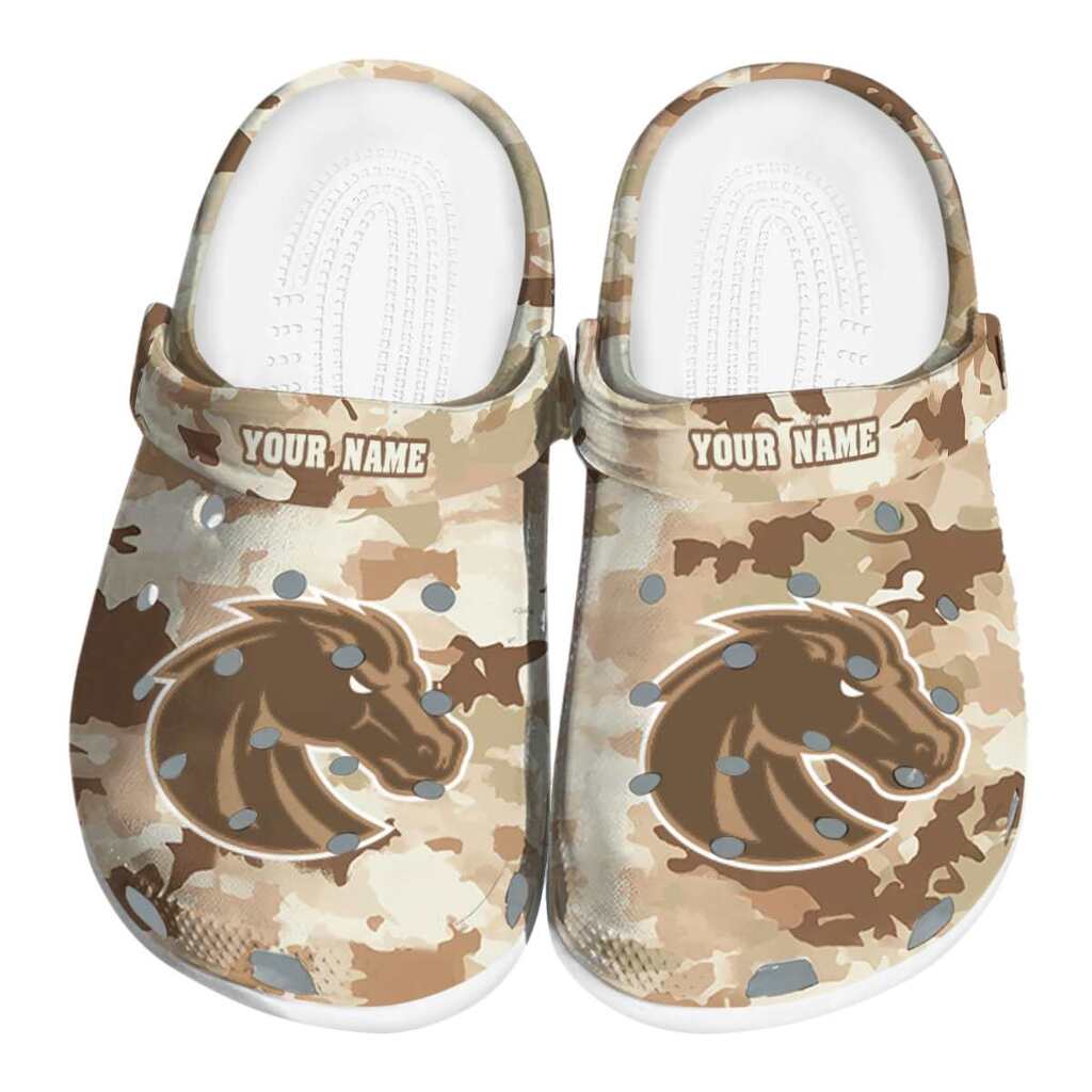 Personalized Boise State Broncos Desert Camo ClogTVC1801761