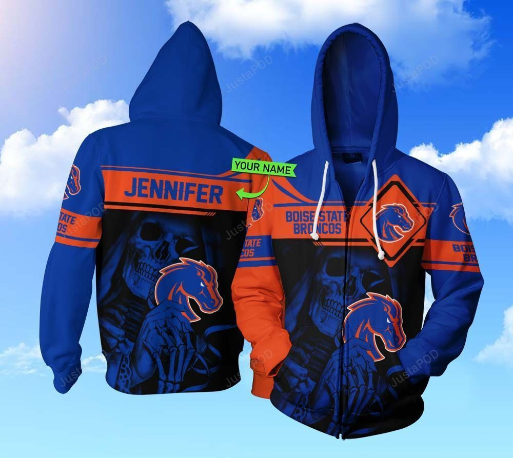 Personalized Boise State Broncos football 3D All Over Print Hoodie, Zip Hoodie