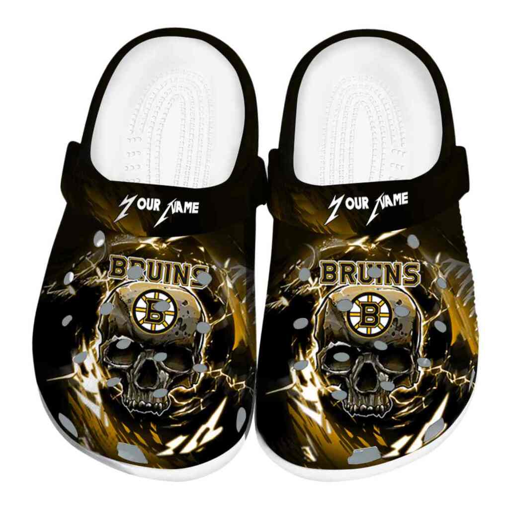 Personalized Boston Bruins Gothic Skull ClogTVC1801876