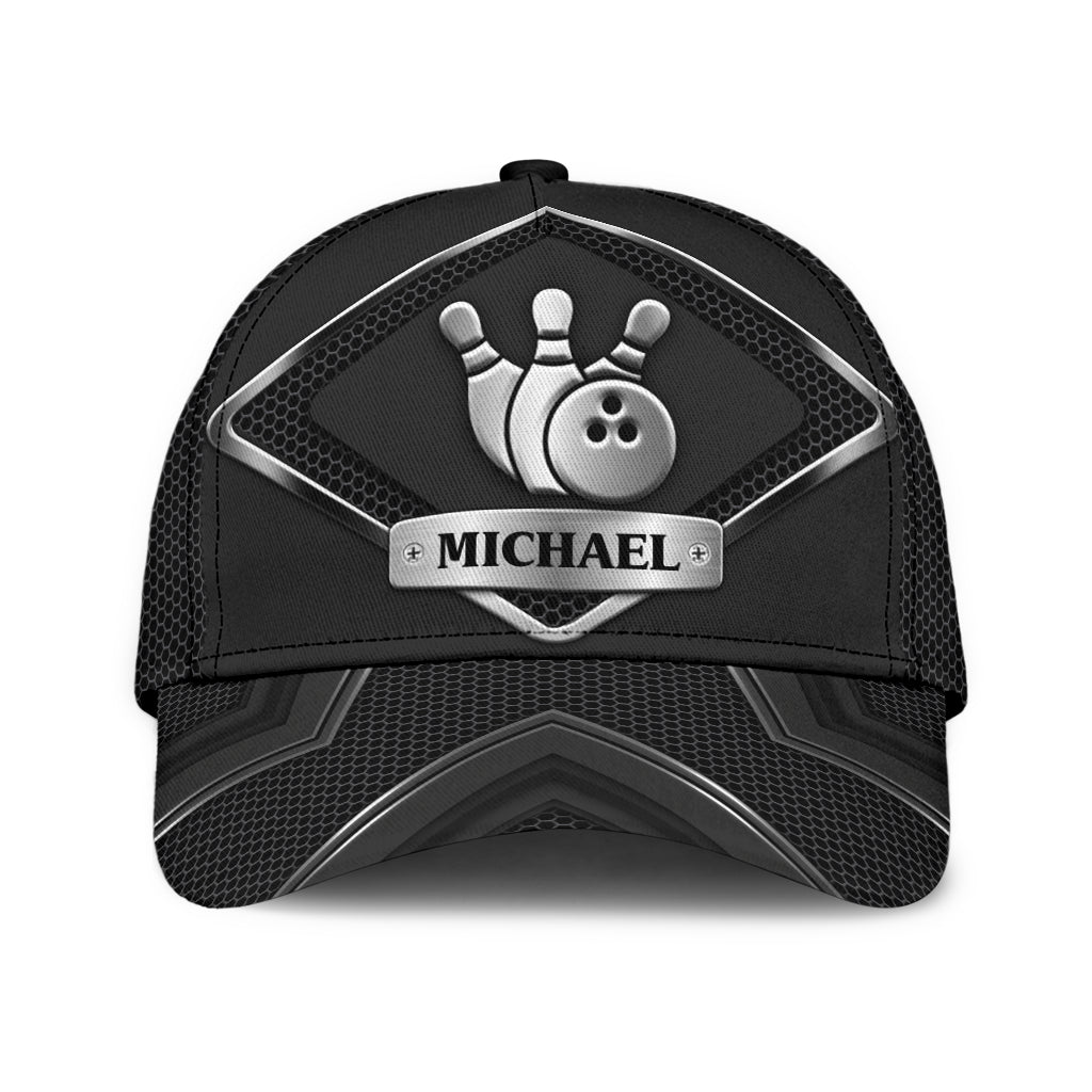 Personalized Bowling Classic Cap, Gift for Bowling Lovers, Bowling Players Trucker Hats Custom Hats Gifts For Men & Women